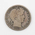 1913-D Barber Silver Half Dollar VG - 932b