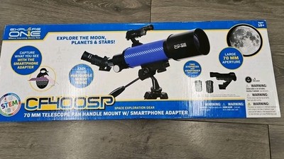 Explore One CF400SP Astronomy and Terrestrial Telescope with 20x to 67x Magni...