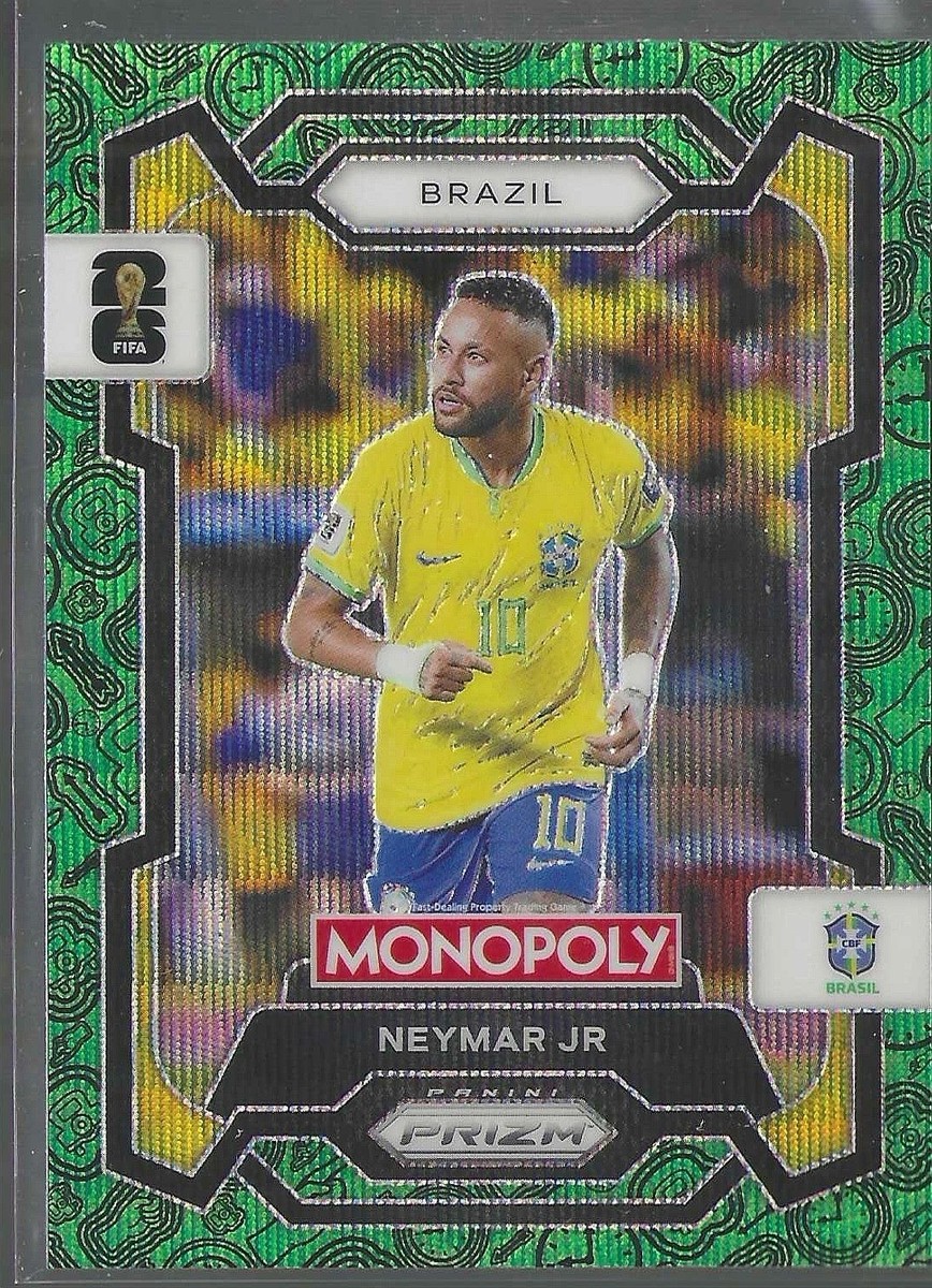 2026 Panini Prizm Monopoly FIFA Neymar Jr. #15 Green Wave SP Prizm