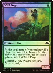 Wild Dogs 183/261 Foil Common Dominaria Remastered Magic: The Gathering