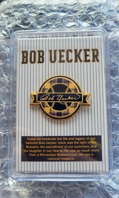 Bob Uecker Celebration Of Life Encased Pin Giveaway 8/24/25 Milwaukee