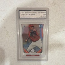 Bowman 2014 Chrome Prospects Carlos Contreras #BCP65 Gem Mint 10 FGS Reds