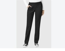 WONDERWINK Knit Waist Cargo Pockets Women's Scrub Pants 5419 BLACK -3X Tall