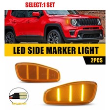 Amber For 2015 2016-2023 Jeep Renegade Front Bumper Fender Marker Light Us 2-20x
