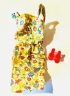 Vtg  BARBIE 1964 - Floral Sheath ON THE GO Pak DRESS~Tagged