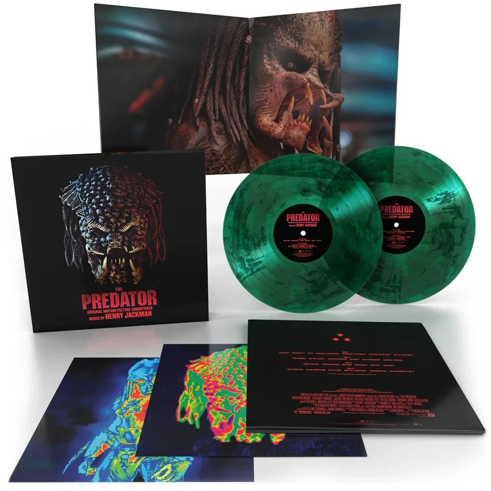 THE PREDATOR - Soundtrack - Henry Jackman - 2-LP Green/Smoke Vinyl - New/Sealed - Image 2 of 4