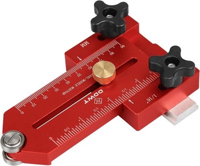 Extended Thin Rip Jig Table Saw Guide for Repeat Narrow Strip Cuts Red 1 