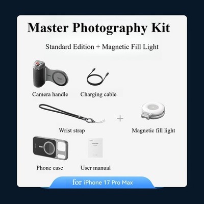 NEW TELESIN Mobile Photography Master Kit for iPhone 17 Pro/Pro Max Camera Grip
