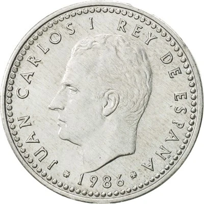 [#469697] Münze, Spanien, Juan Carlos I, Peseta, 1986, VZ, Aluminium, KM:821 - Bild 1 von 2