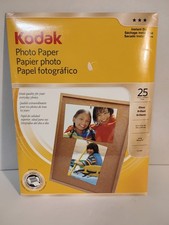 Photo Paper Kodak Gloss Photo Paper 8.5 x 11 Instant Dry 25 Sheets NEW Sealed