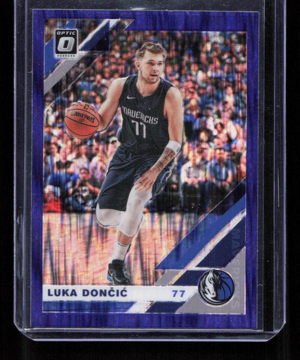 Luka Doncic 2019-20 Donruss Optic #16 Purple Shock