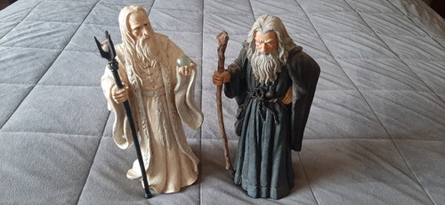 Gandalf & Saruman LOTR Statuettes / Figurines - 10" tall - Ultra RARE!