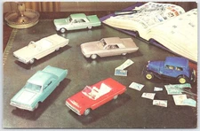 1963 Ford Model Cars Postcard with Stamp Collection and Build Kit Offer Ohio