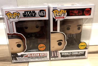Funko Pop! The Batman Star Wars Chase Lot Bo-Katan And Oswald Cobblepot