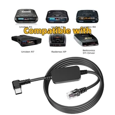 Radar Detector Cable, USB-C to RJ11 Plug Cord, 3.3Ft for Escort Passport 9500i