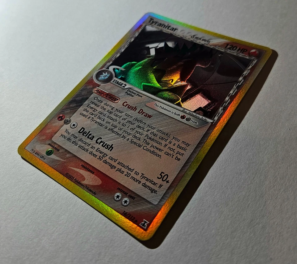 Pokémon Karte Tyranitar (Despotar) 16/113 holo EX Delta Species EN 2005 Vintage - Bild 4 von 4
