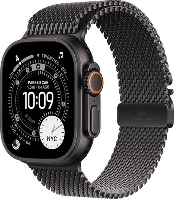 NEW Apple Watch Ultra 3 49mm Black Titanium GPS Cellular Titanium Milanese Loop