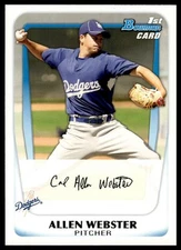 2011 Bowman Allen Webster #BP89 Prospects