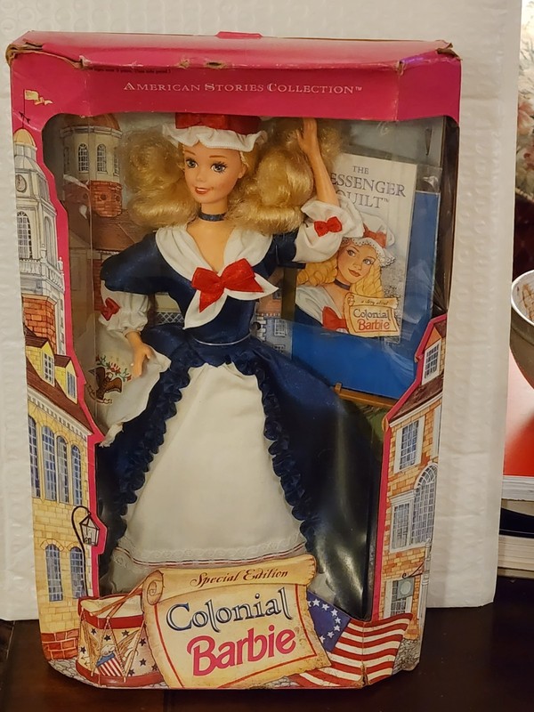 USA46. 1994 Colonial Barbie American Stories Collection, New In Box