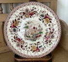 Edwardian Dinner Plate. Ridgeway. Circa 1910 Hand Finished/ Decorated.