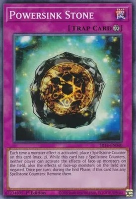 Powersink Stone - SR14-EN040 - Common - 1st Edition x1 - Moderately Played