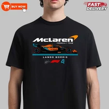 McLaren Formula One Team Lando Norris Signature TShirt - Muticolors, Size S-5XL