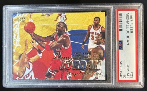 1997-98 Fleer Michael Jordan #23 Bulls PSA 10 GEM MINT