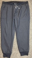 FIGS Technical Collection Women  s XXL Gray Drawstring Jogger Scrub Pants