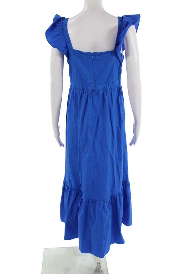 Женский макси-сарафан London Times с квадратным вырезом на синей молнии размер 6 - Изображение 3 из 4