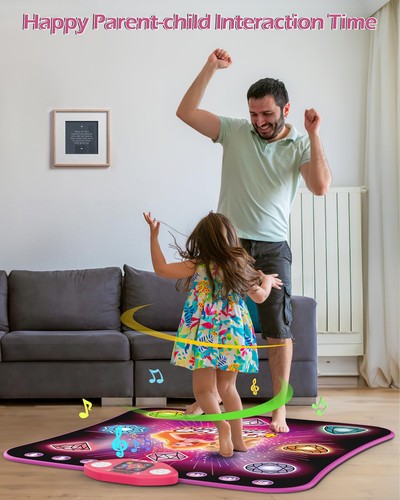 Girl Toys Age 3-4 Years Old, Dance Mat for 3-12 Year Old Kids - Light Up 8 Bu... - Picture 6 of 7