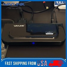 USB Universal Docking Station Dual Display Gigabit Ethernet Support HDMI/DVI/VGA