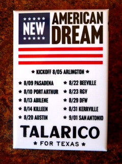 2026 TEXAS Democrat JAMES TALARICO for US SENATE logo Button NEW USA DREAM TOUR