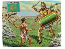 David & Goliath Bible Puzzle 100 Large Piece New Sealed Vintage 1986 Kids