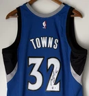 Karl-Anthony Towns #32 Signed Timberwolves Mitchell & Ness NBA Rookie Jersey BAS