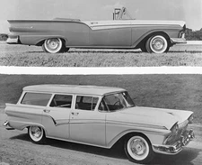 Dearborn Michigan 1957 Ford Line Unveiled Ford convertible Sunlin- 1956 Photo