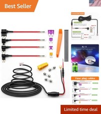 Comprehensive Radar Detector Hardwire Kit - 13FT Plug Play with Fuses Included
