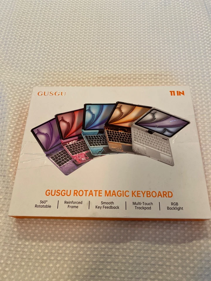 Keyboard Rotate Magic Gusgu for iPad Air 11" (M3/M2,2025/2024) Transperant Case - Image 2 of 4