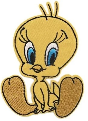 MARKENLOS GK68 ★ Looney Tunes Cute Tweety Aufnäher aufbügeln Stickerei Bügelbild Patch