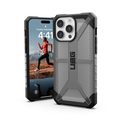UAG iPhone 15 Pro Max Case 6.7'' Plasma Ash, Rugged Clear Protective Cover