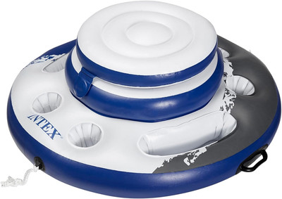 INTEX 56822EP Mega Chill Inflatable Cooler: Removable Ice Chest   5 Built-In Cup