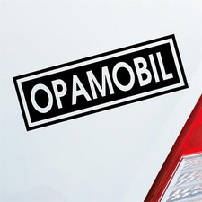 Auto Aufkleber Opamobil Oma Opa Enkel Familie Liebe 15x5 cm Sticker Heckscheiben