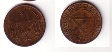 4 Pfennig Kupfer M&uuml;nze Deutsches Reich 1932 J  (112018)