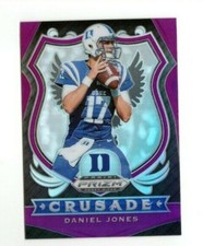 2020 Panini Prizm Draft Picks Football Daniel Jones CRUSADE Purple Prizm #35