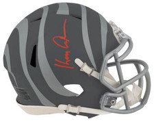 Ken Anderson Signed Bengals SLATE Riddell Speed Mini Helmet - (SCHWARTZ COA)