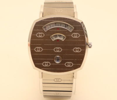 GUCCI JUMP HOUR WATCH in Stainless Steel 38 mm Ref. 157.3 #169 | eBay