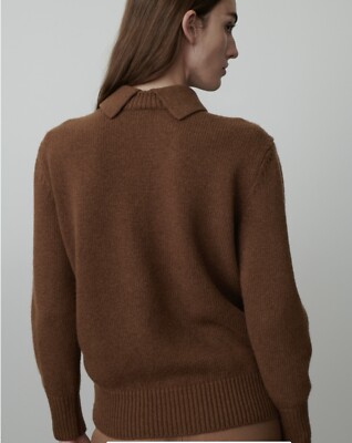 The Row Cashmere Blend Amalio Sweater Size Small Camel