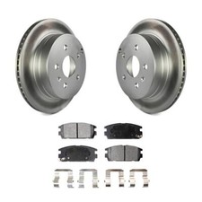 Rear Coated Disc Brake Rotor & Ceramic Pad Kit For Chevrolet Equinox GMC Terrain