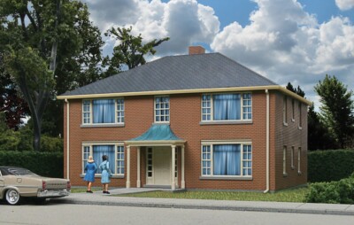 Cornerstone 3781 Bausatz ''Four-Unit Apartment Building''