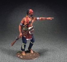 BRITAINS AMERICAN REVOLUTIONARY WAR 16065 WOODLAND INDIAN ADVANCING POINTING