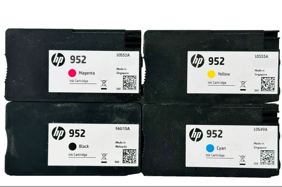 Cartuchos de tinta originales HP 952 - para impresora HP8728 8734 8744 - sin caja - OEM - 4PK Foto 2 de 4
